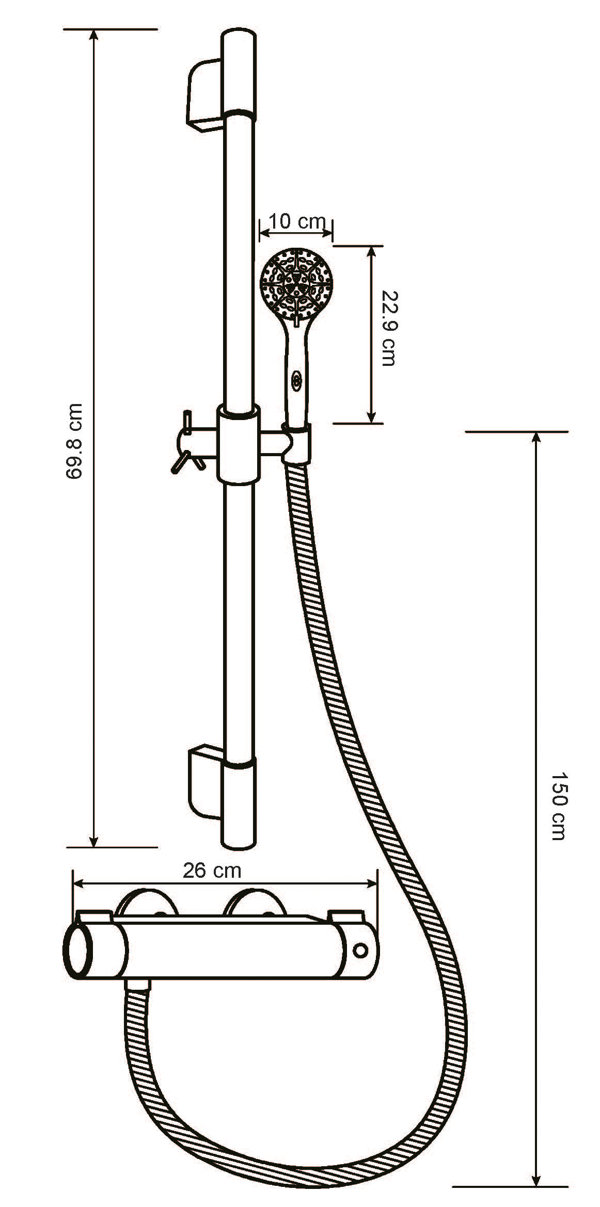 SCHÜTTE Shower tap with thermostat AQUA2SAVE Wayfair.co.uk